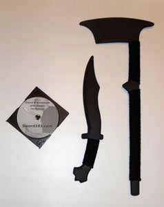 Philippines Tomahawk Axe Tactical Polypropylene Trainer Training Knife DVD