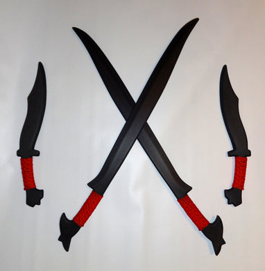 Philippines Practice Sword Pinuti Polypropylene Training Filipino Knives Red Set