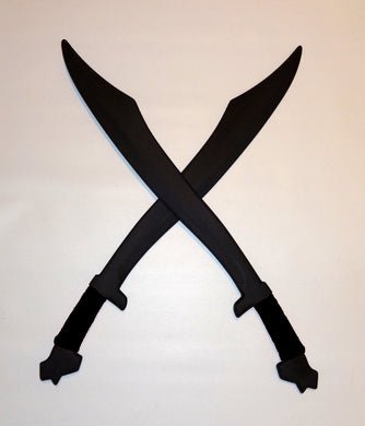 Philippines Practice Sword Pair Training Arnis Polypropylene Kali Martial Arts Blade Black