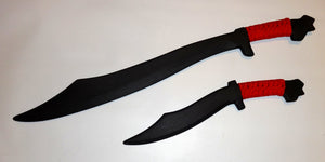 Philippines Practice Sword Filipino Dagger Knife Espada Polypropylene Knives Kali red