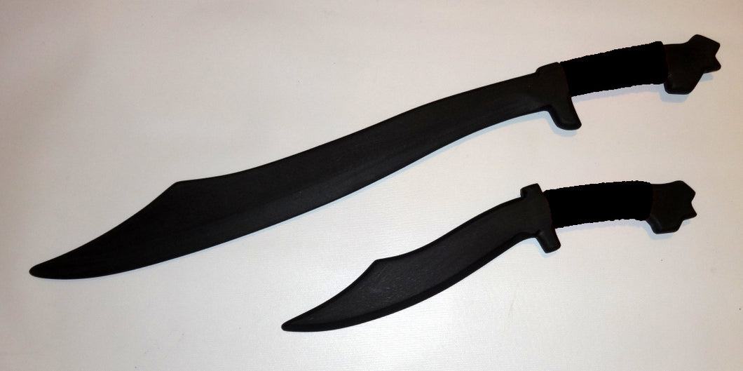 Philippines Practice Sword Filipino Dagger Knife Espada Polypropylene Knives Kali black