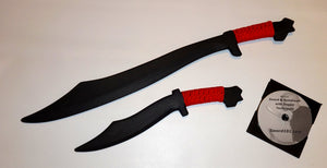 Filipino Practice Sword Polypropylene Knife Dagger Training Instruction DVD red