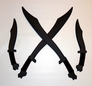 Polypropylene Philippine Practice Swords Pinuti Training Filipino Knives Kali Ronin Black