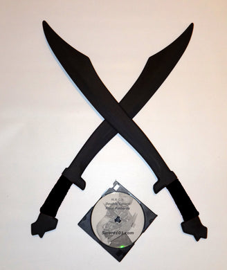 Philippines Practice Swords Filipino Polypropylene Training Instruction DVD Kali Arnis Black