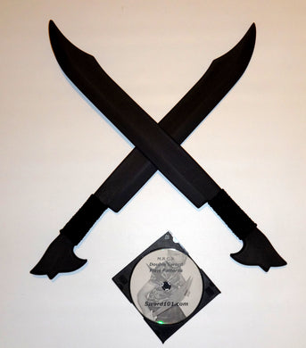 Double Sword Filipino Bolo Training Swords Polypropylene FLOW PATTERNS DRILLS DVD