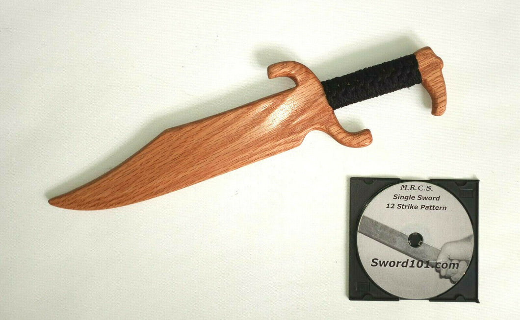 Practice American Bowie Red Oak Sword Wood Knife Martial Arts Weapons DVD
