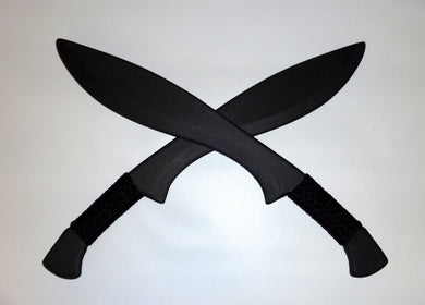 Training Kukri Practice Swords Polypropylene Double Gurkha Pair Black Ops Kali