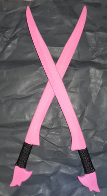 Pink Philippines Practice Sword Pinuti Polypropylene Training Filipino Pair Set