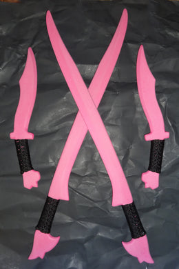Pink Philippines Practice Sword Pinuti Polypropylene Training Filipino Knives Set