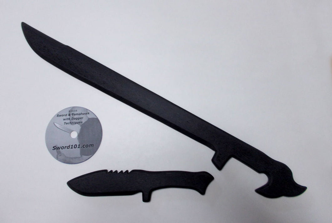 Practice Espada Trainer Bowie Knife Polypropylene Sword & Dagger Training DVD