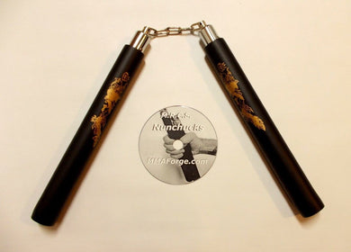 Marital Arts Nunchucks Foam Padded Training Chain Nunchaku Techniques Video