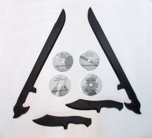 Polypropylene Swords Daggers Sword Knife Training Videos Martial Arts Training set