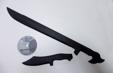 Tactical Training Sword Dagger Polypropylene Knife Fighting DVD Techniques