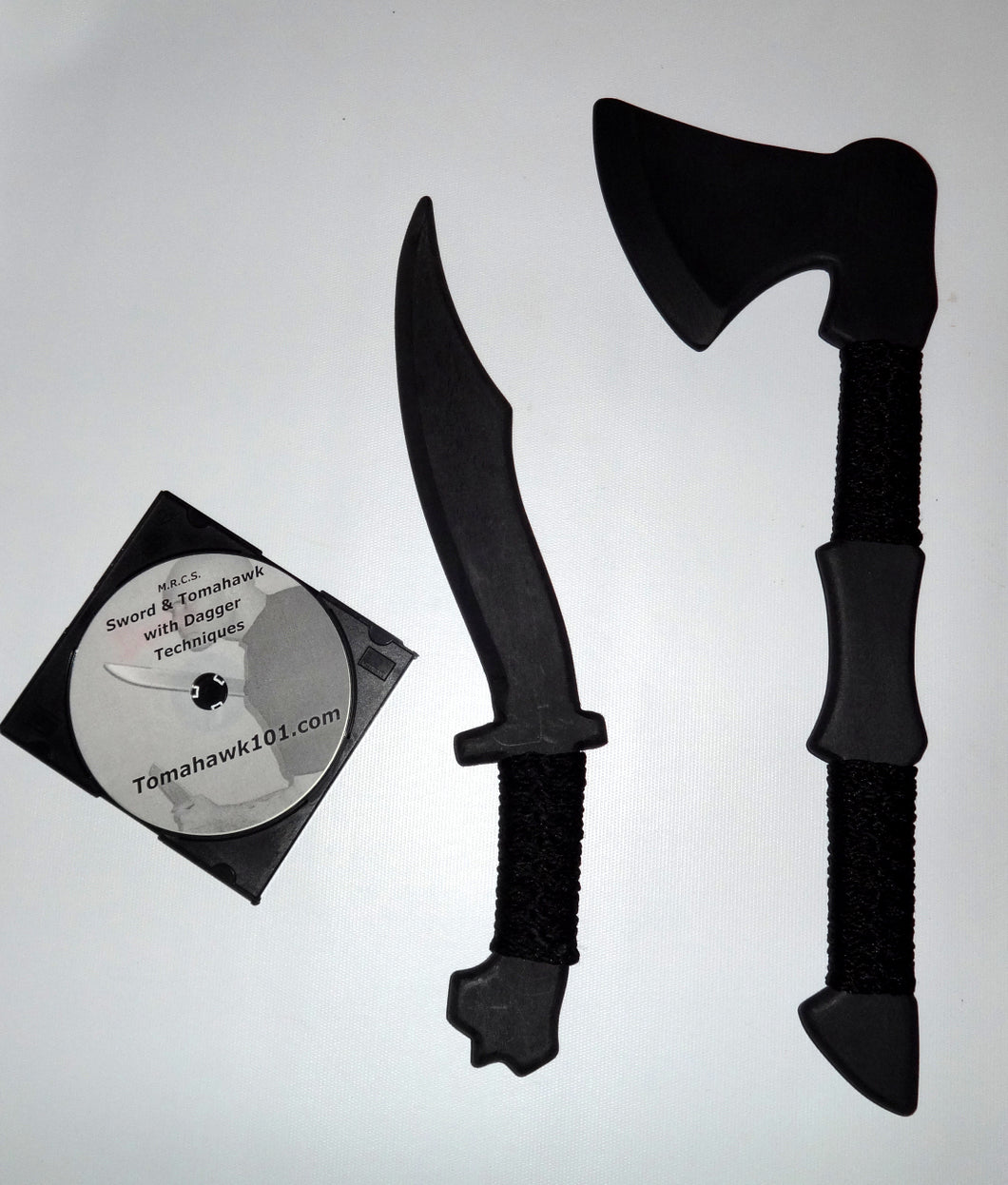 Hatchet Trainer Tomahawk Training Tanto Knife Polypropylene MMA Martial Arts Instruction DVD