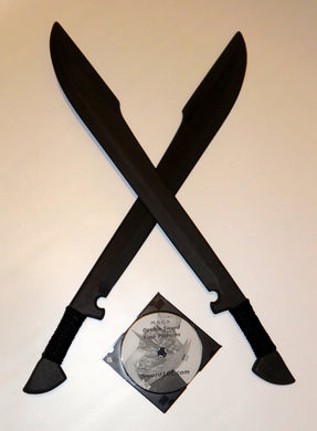 Commando Practice Swords Polypropylene Training Pair Double Sword Techniques DVD