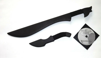 Bolo Practice Blade Training Polypropylene Hunter Knife Instructional Sword Dagger Video DVD