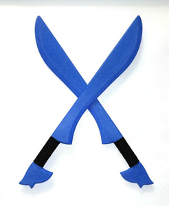 Practice Ice Blue Bolo Practice Training Polypropylene Swords Pair