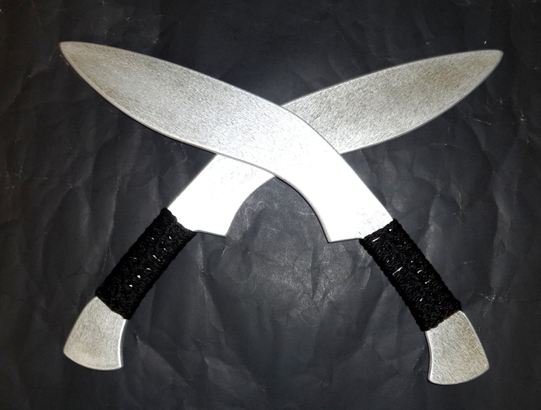 Kukri Training Aluminum Metal Swords Pair Traditional Gurkha Practice Knife