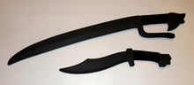 Filipino Blade Ginunting Polypropylene Training Sword Dagger Practice Machete Black Pinuti