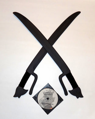Kali Practice Sword Bolo Ginunting Polypropylene Training Knife Flow Pattern Training DVD