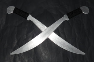 Aluminum Lahot Practice Metal Swords Set Double Sword Training DVD